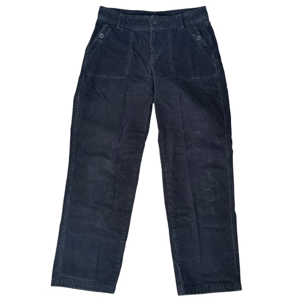 Women's Columbia Corduroy Pants Straight Leg Cargo Stretch Cotton Faded Black 10 - Picture 3 of 10
